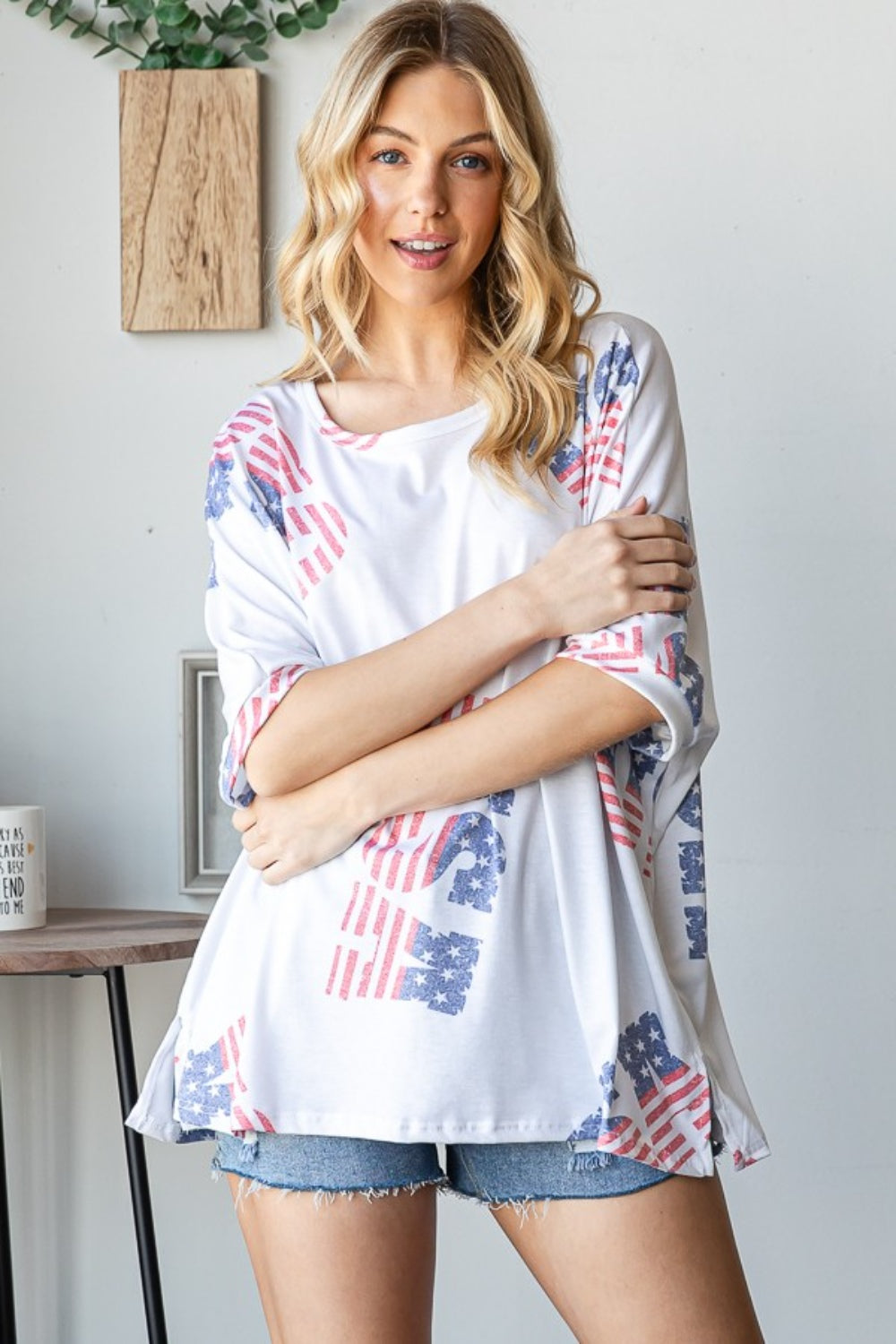 HOPELY Letter Graphic Round Neck T-Shirt - Charming Charlie
