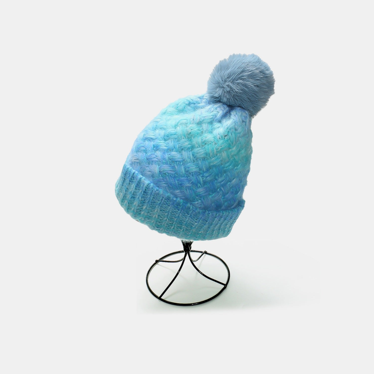 Gradient Knit Hat with Pompom - Charming Charlie