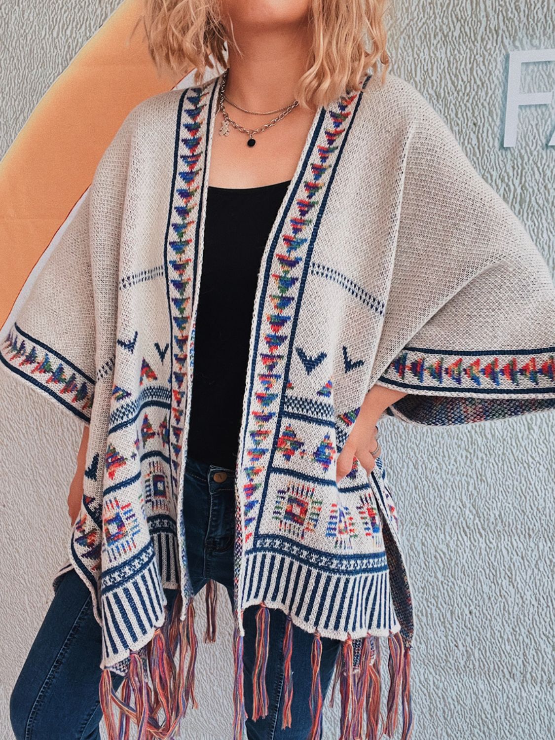 Fringe Open Front Cardigan - Charming Charlie