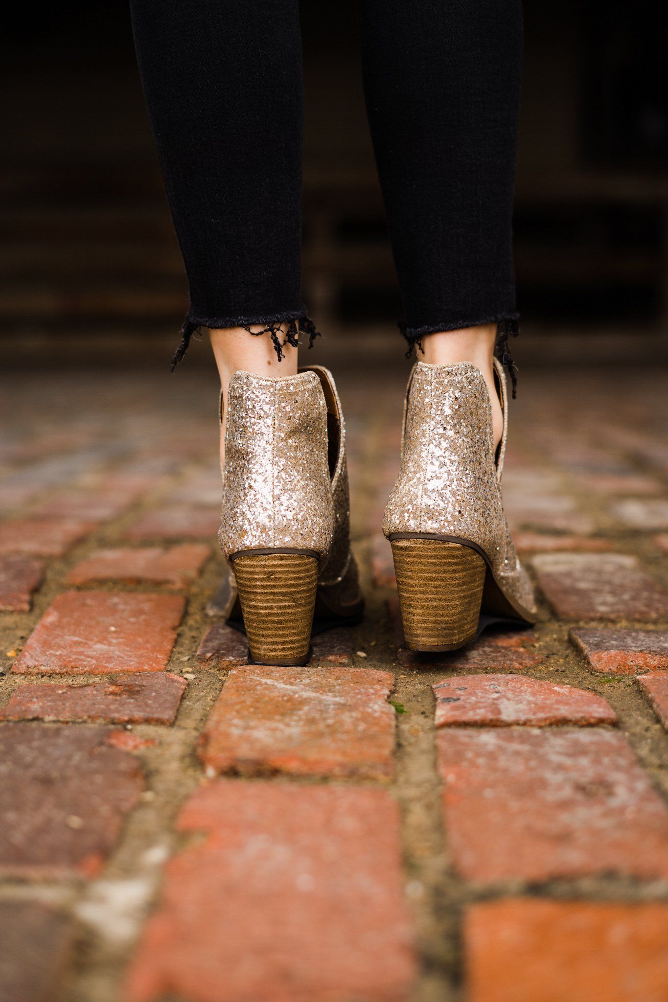 Fiera Booties in Gold - Charming Charlie