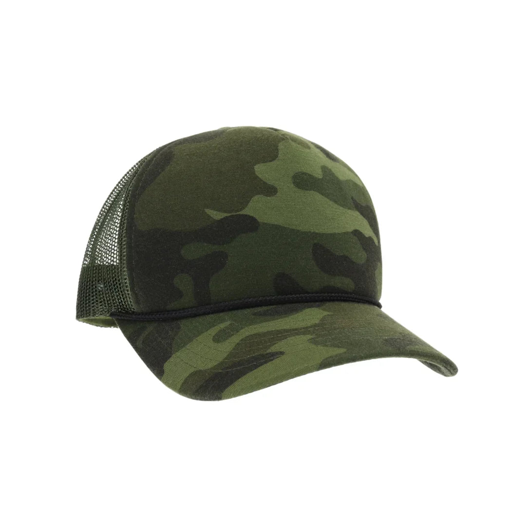 Foam Front C.C Trucker Hat combines classic trucker style with a comfortable foam front panel for a structured fit. Its breathable mesh back ensures ventilation, making it ideal for all-day wear. Designed for durability and style, this hat features adjustable sizing for a personalized fit, making it perfect for outdoor activities or casual outings.