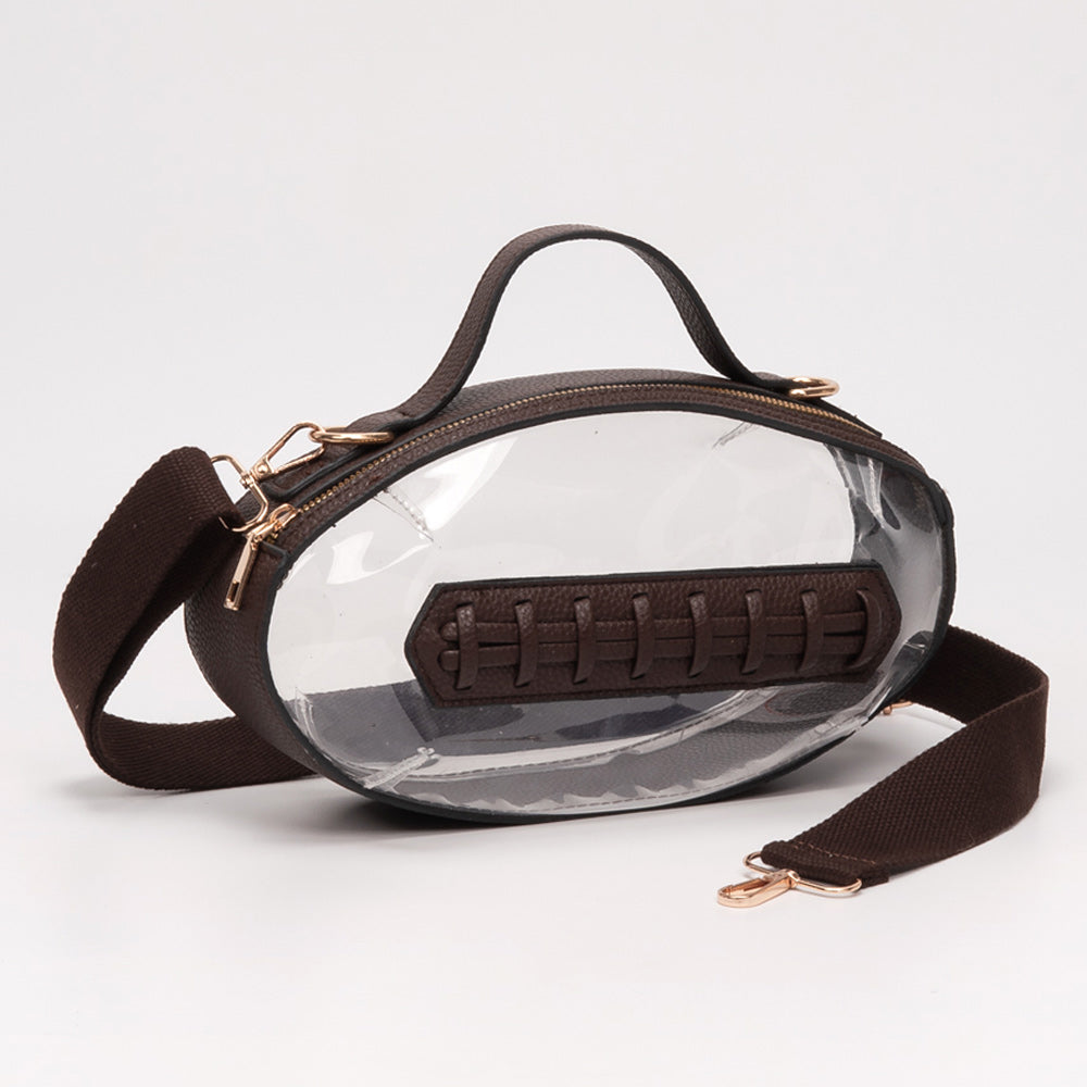 Clear, Dark Brown