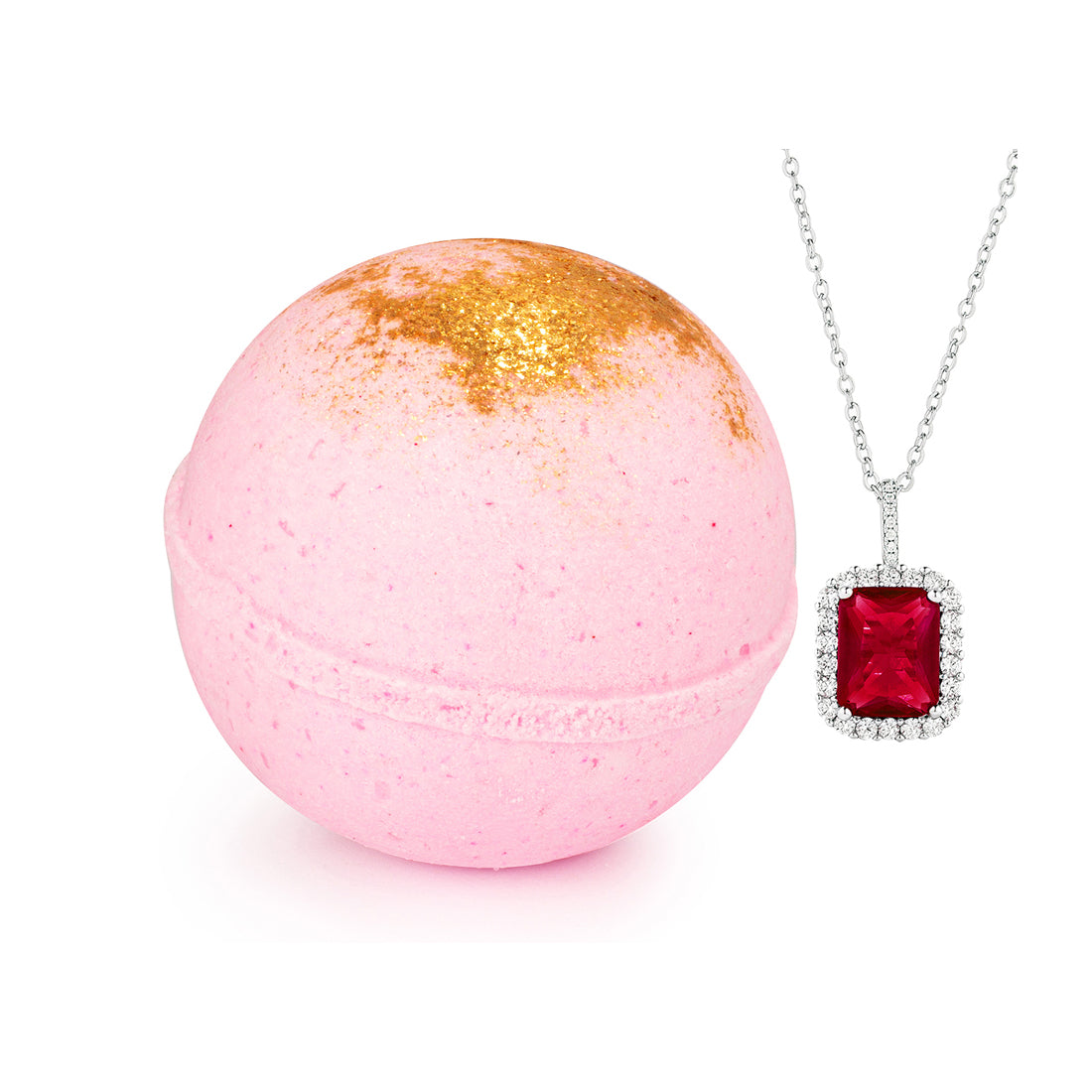 Garnet Glam 10oz Jewelry Bath Bomb - Charming Charlie
