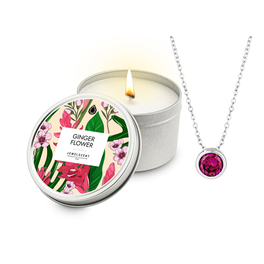 Ginger Flower 5.5oz Tin Jewelry Candle - Charming Charlie