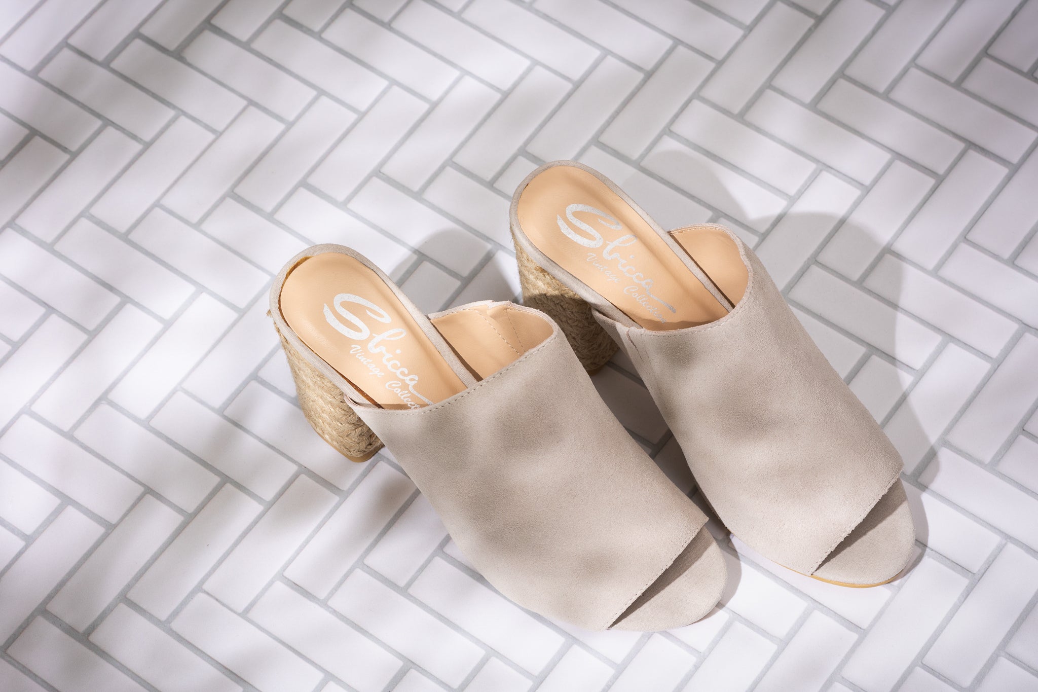 Helena Heeled Sandal in Ice Suede - Charming Charlie