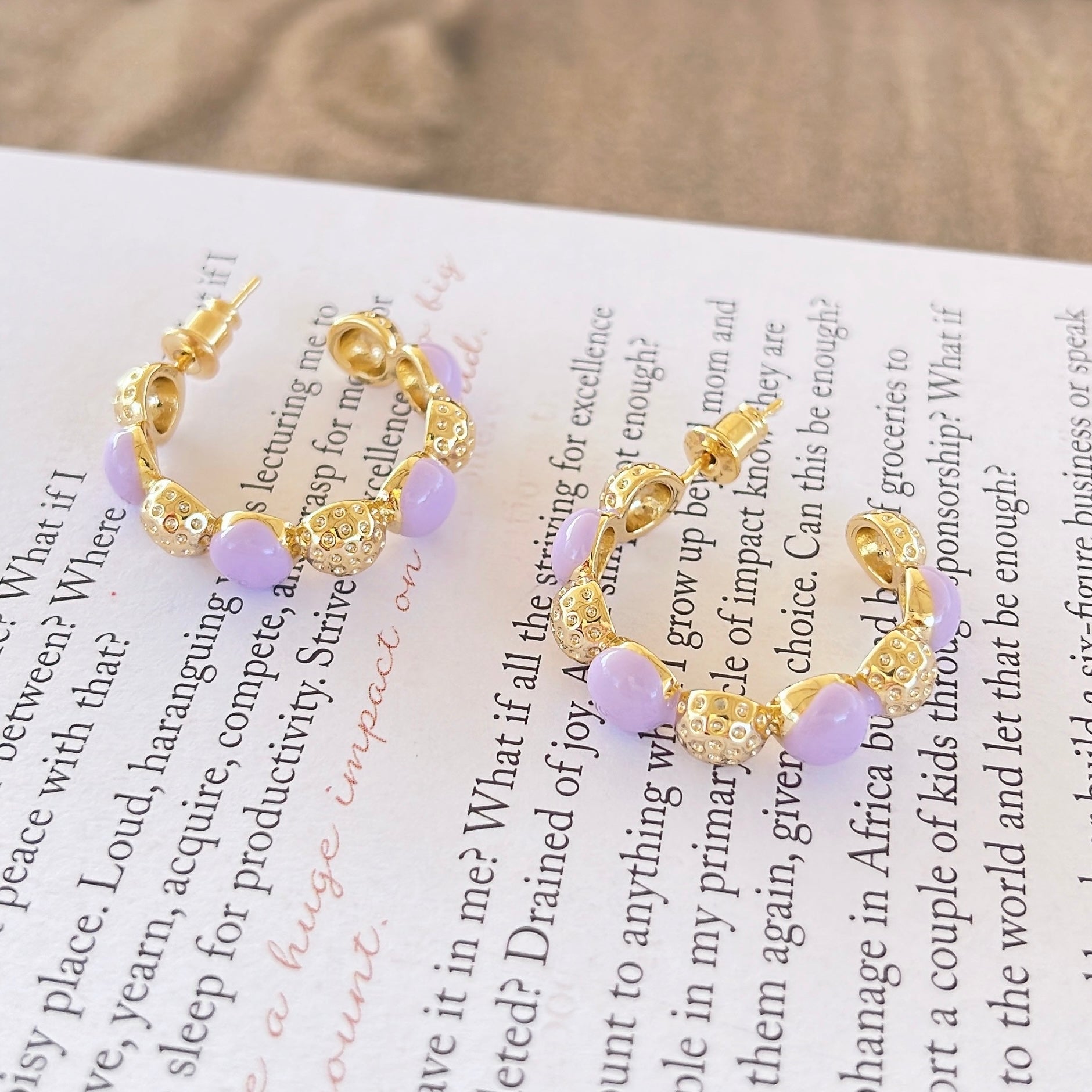Bubble lavender hoop - Charming Charlie