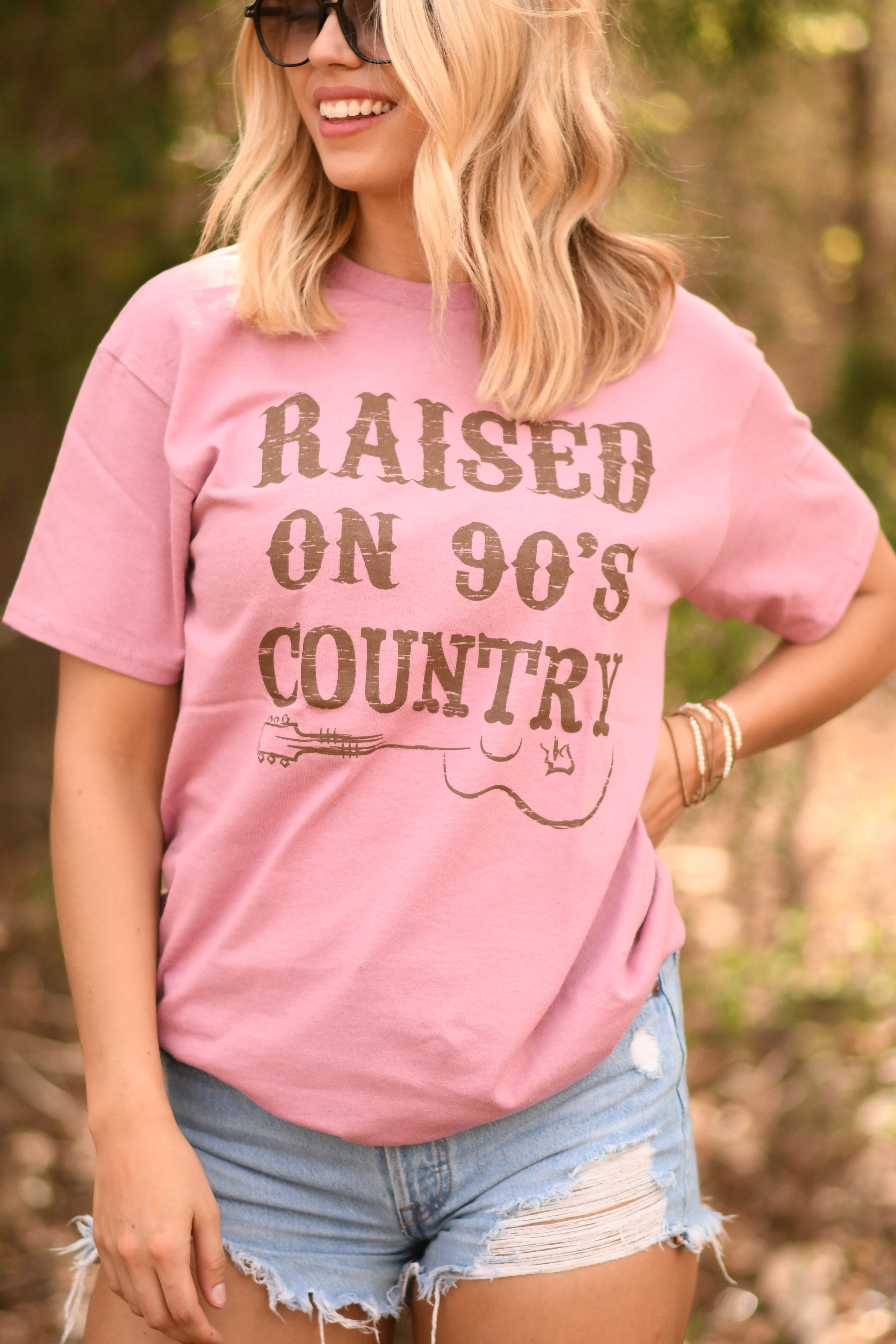Raised On 90s Country Tee - Charming Charlie