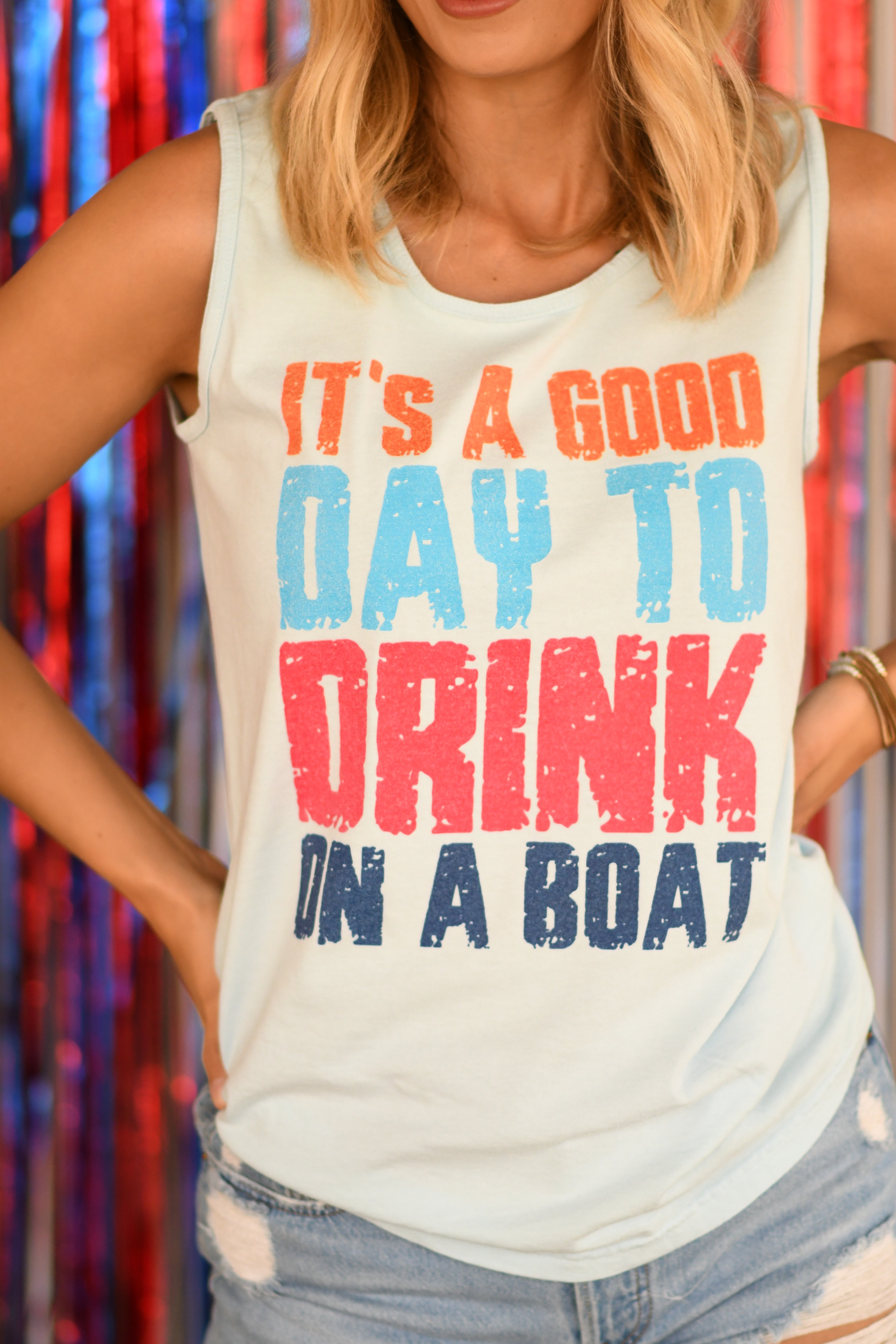 It’s A Good Day To Drink On A Boat Tee/Tank - Charming Charlie