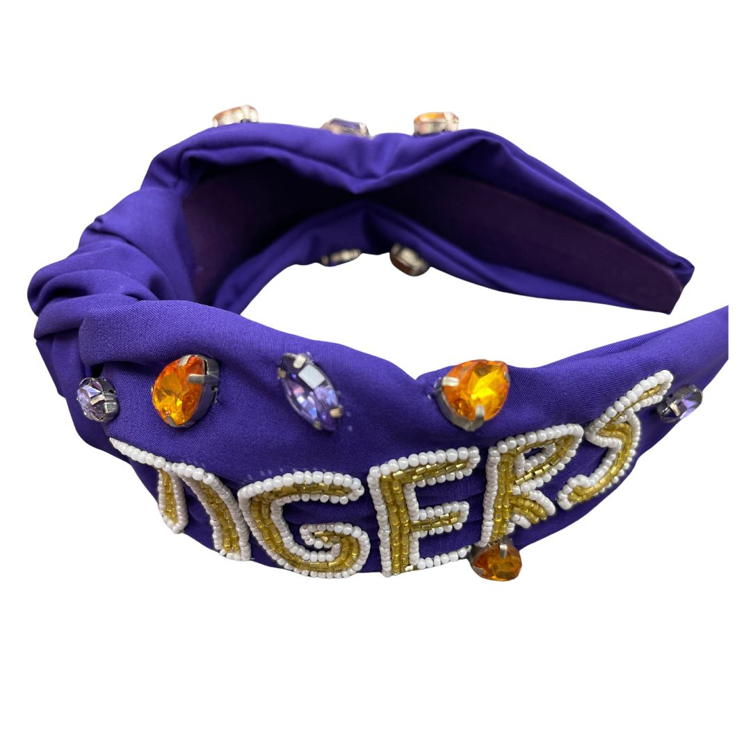 Tigers Beaded Headband - Charming Charlie