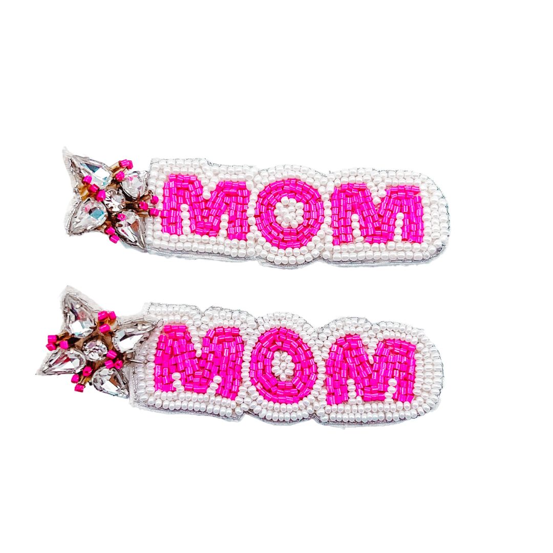 Hot pink mom earring - Charming Charlie