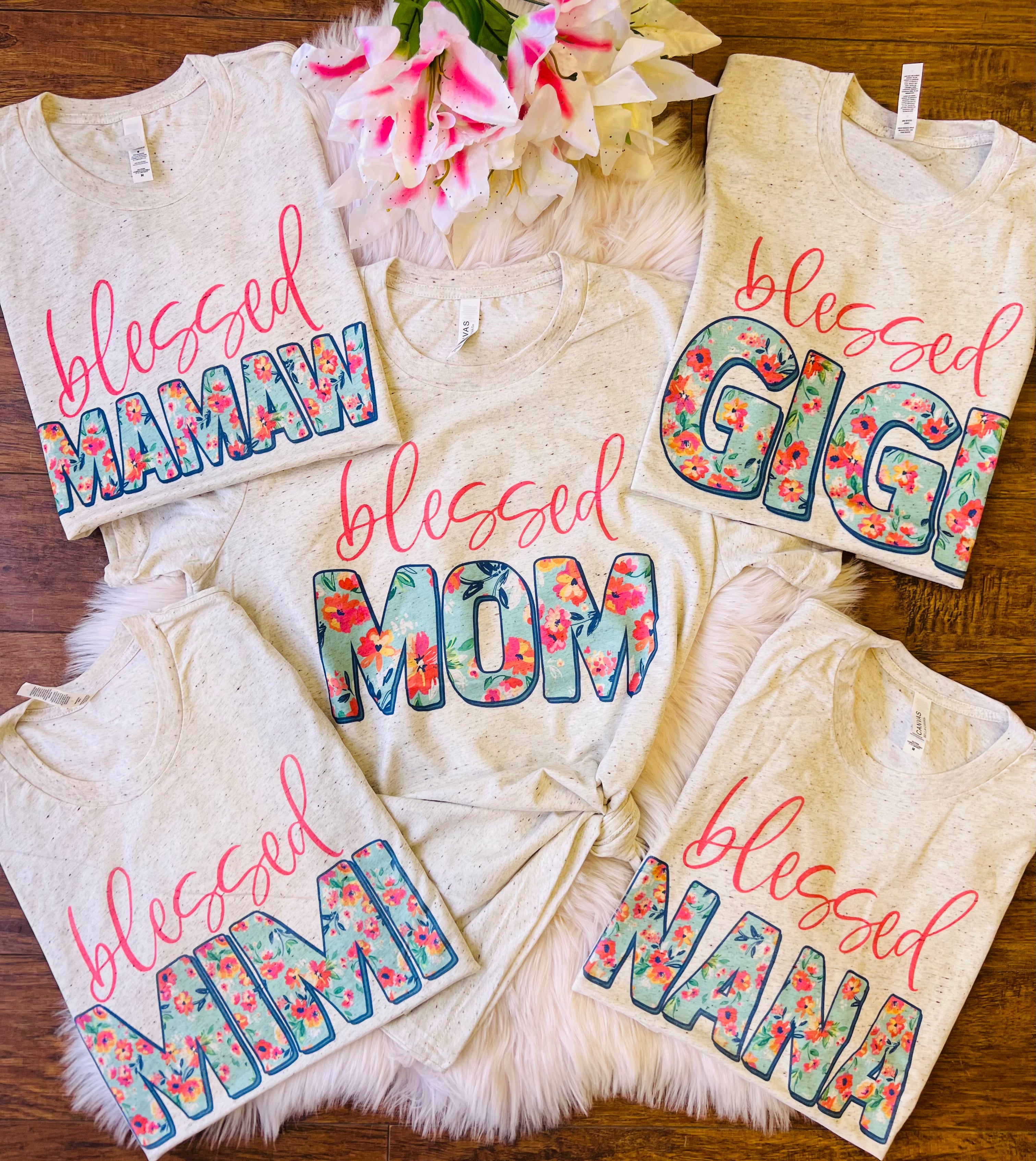Blessed Mother’s Day Pick Your Name Tees - Charming Charlie