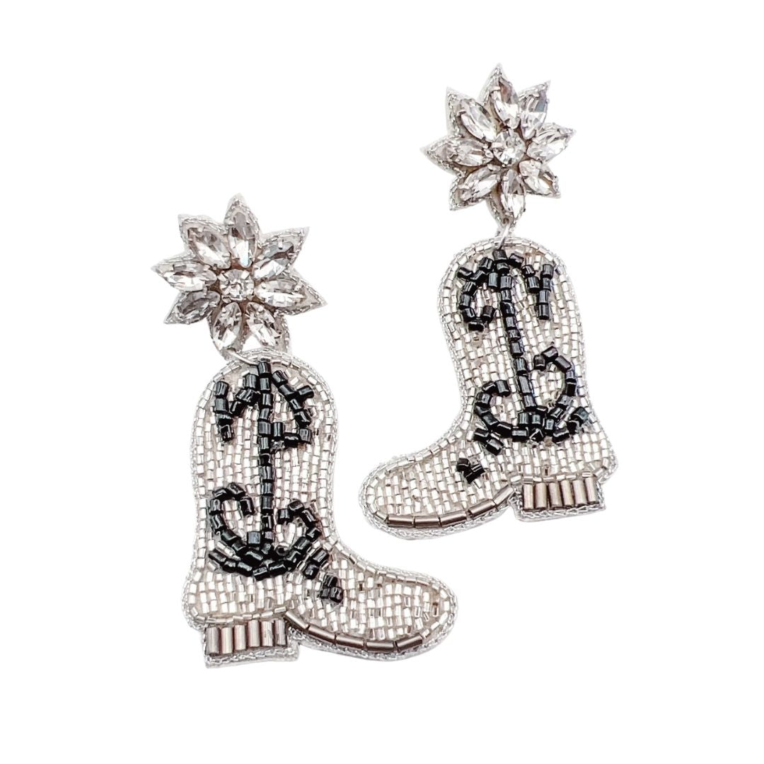 Blingy Cowgirl Boot Earrings - Charming Charlie