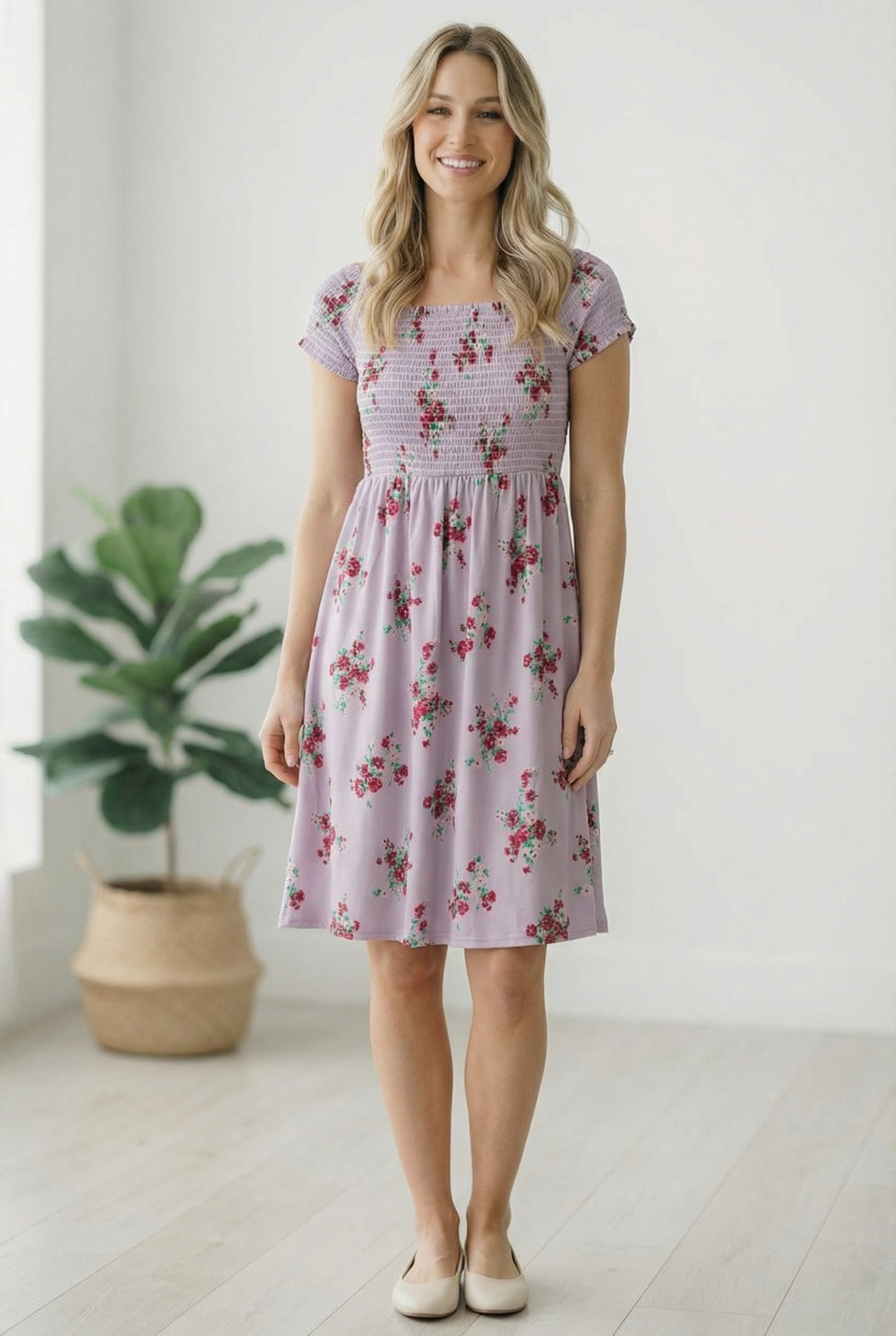 My Favorite Chapter Lilac Floral Dress - Charming Charlie