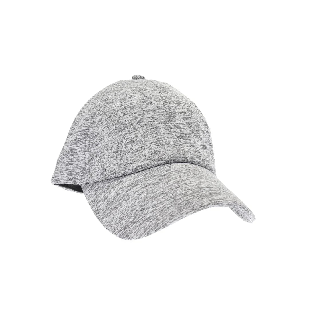 Heather_Grey Jersey Knit Active High Pony C.C Ball Cap combines comfort and functionality with its soft, breathable jersey knit fabric. Designed for active lifestyles, it features a high ponytail opening that allows for easy, stylish wear without compromising fit. Ideal for workouts or casual outings, this cap offers a secure fit and moisture-wicking properties to keep you cool and comfortable throughout your day.