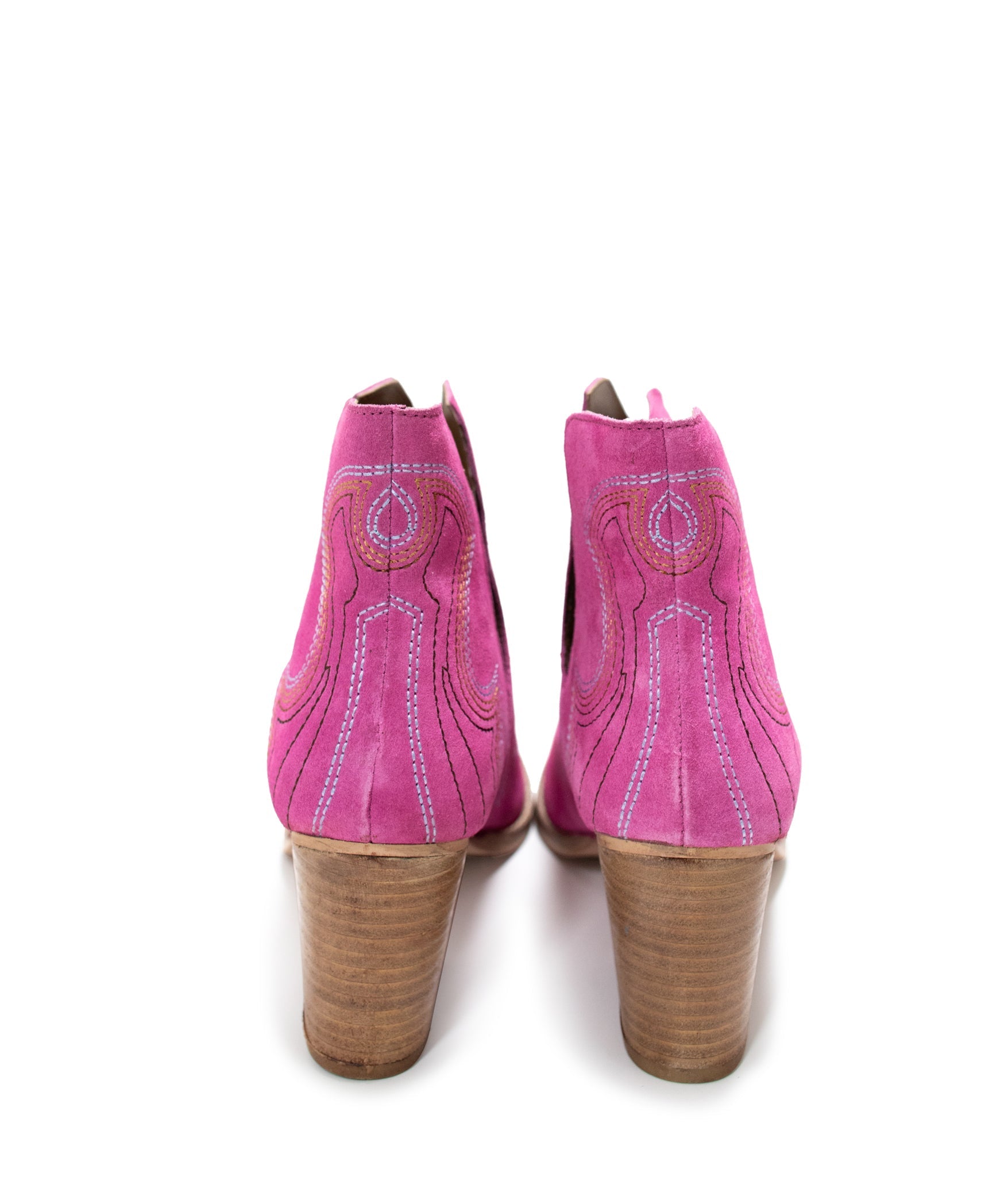 Journee Ankle Boots in Magenta - Charming Charlie