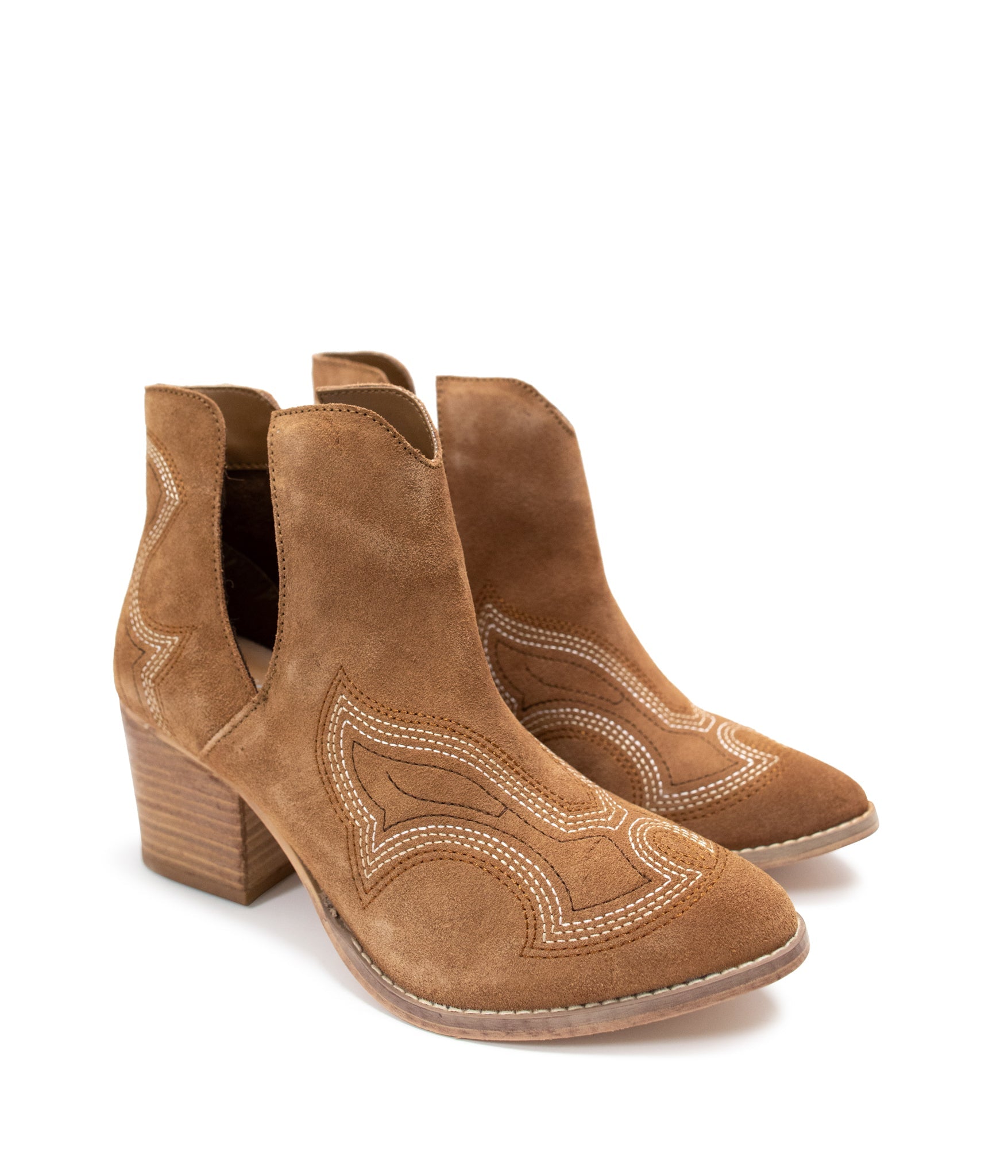 Journee Ankle Boots in Tan - Charming Charlie