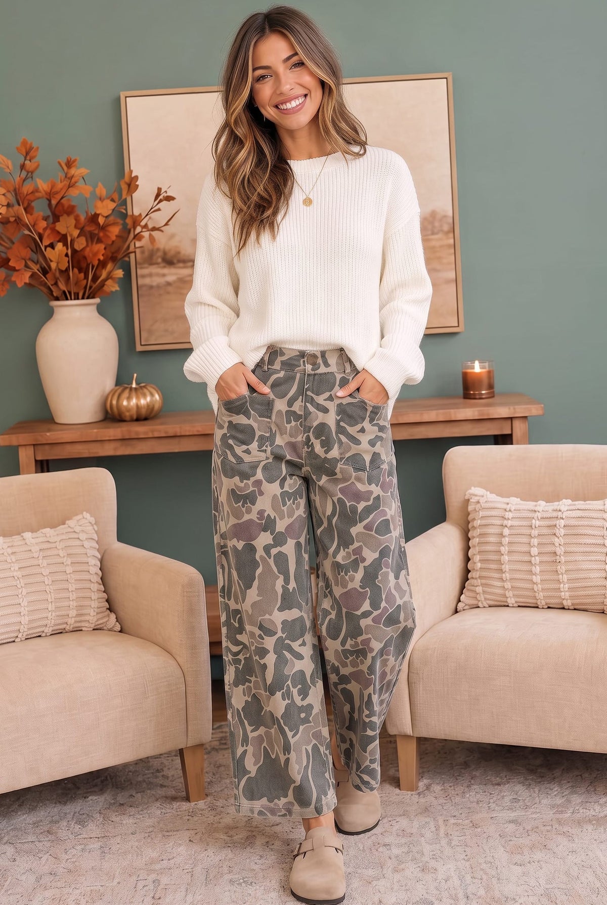 Blending In Camo Cargo Pants - Charming Charlie
