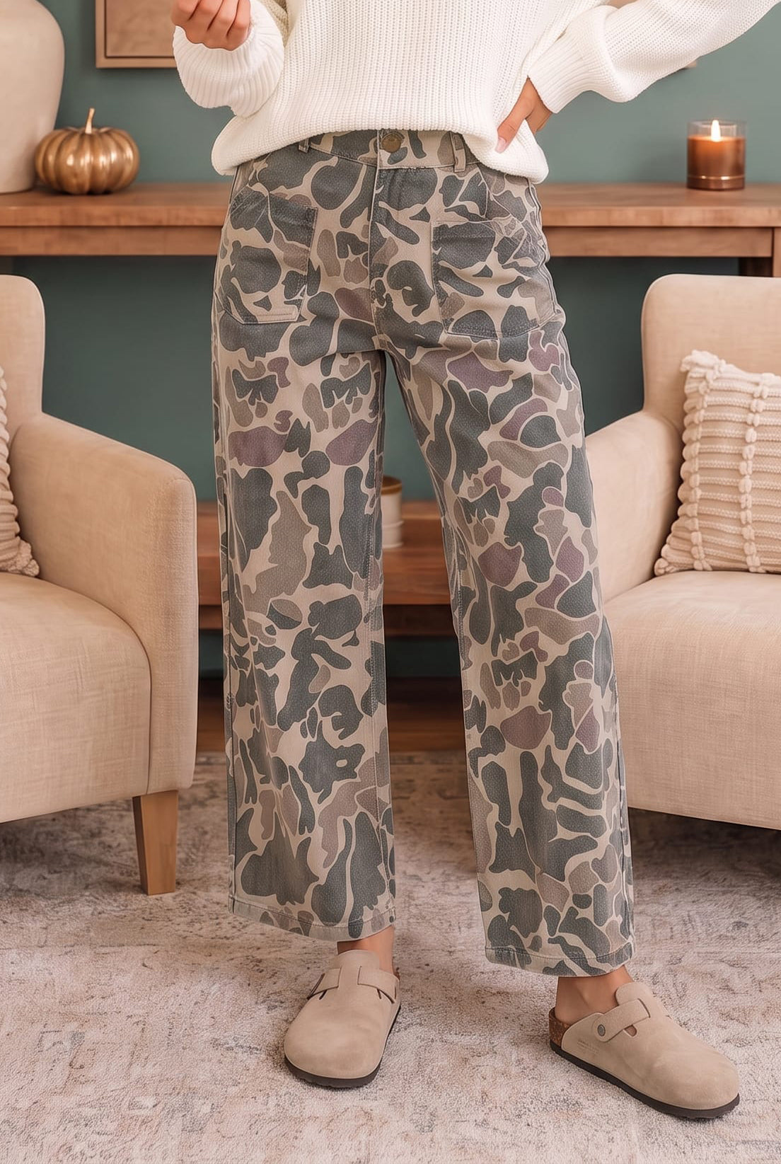 Blending In Camo Cargo Pants - Charming Charlie