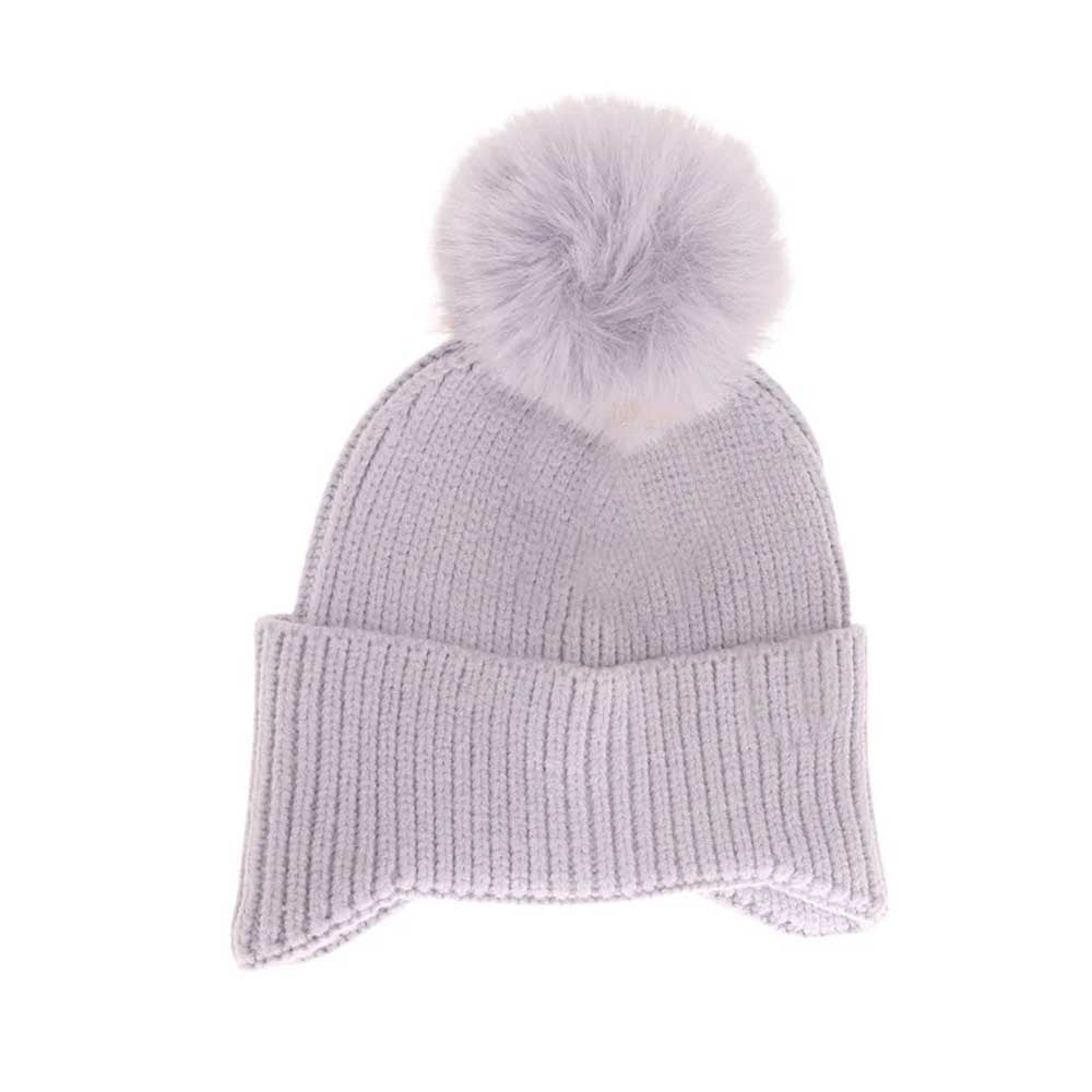Lavender KIDS Ear Flap Pom C.C Beanie combines functional design with comfort to protect children from cold weather. Featuring extended ear flaps for added warmth and a soft pom-pom detail, this beanie is crafted from high-quality materials that provide insulation without sacrificing breathability. Its secure fit ensures it stays in place during active play, making it a reliable accessory for winter outings.