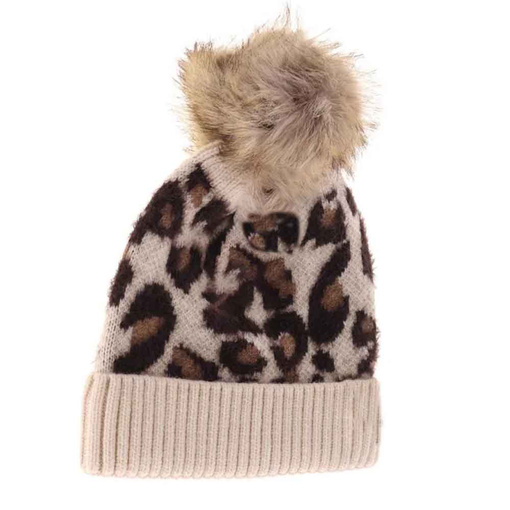 Beige KIDS Leopard Pom C.C Beanie combines playful design with practical warmth, featuring a soft pom-pom and a trendy leopard print. Designed to fit comfortably on children’s heads, it offers reliable insulation for cooler weather while maintaining durability for everyday wear. This beanie is an expert choice for parents seeking both style and function in their child’s winter accessories.