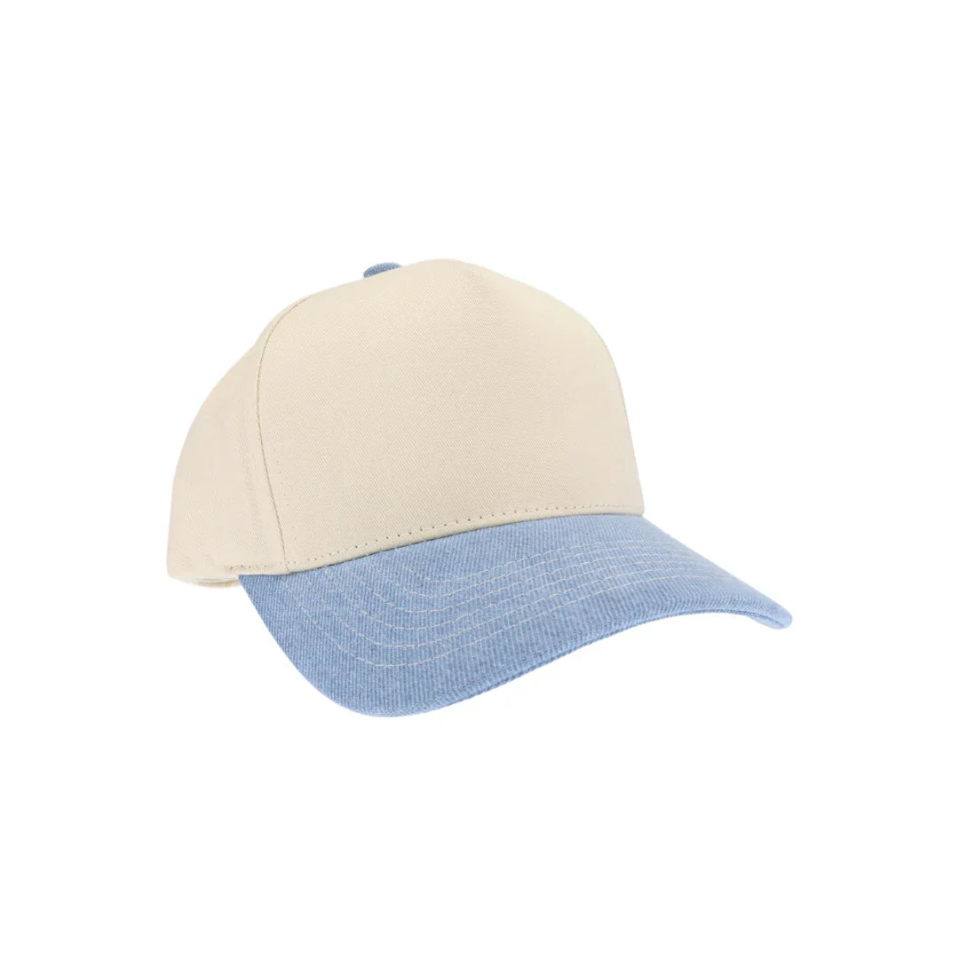 LightDenim KIDS Two Tone Canvas C.C Trucker Hat combines durable canvas with breathable mesh for comfort and style. Its two-tone design adds a playful touch, while the adjustable snapback ensures a secure fit for growing heads. Perfect for everyday wear, this hat offers sun protection and a trendy look for active kids.