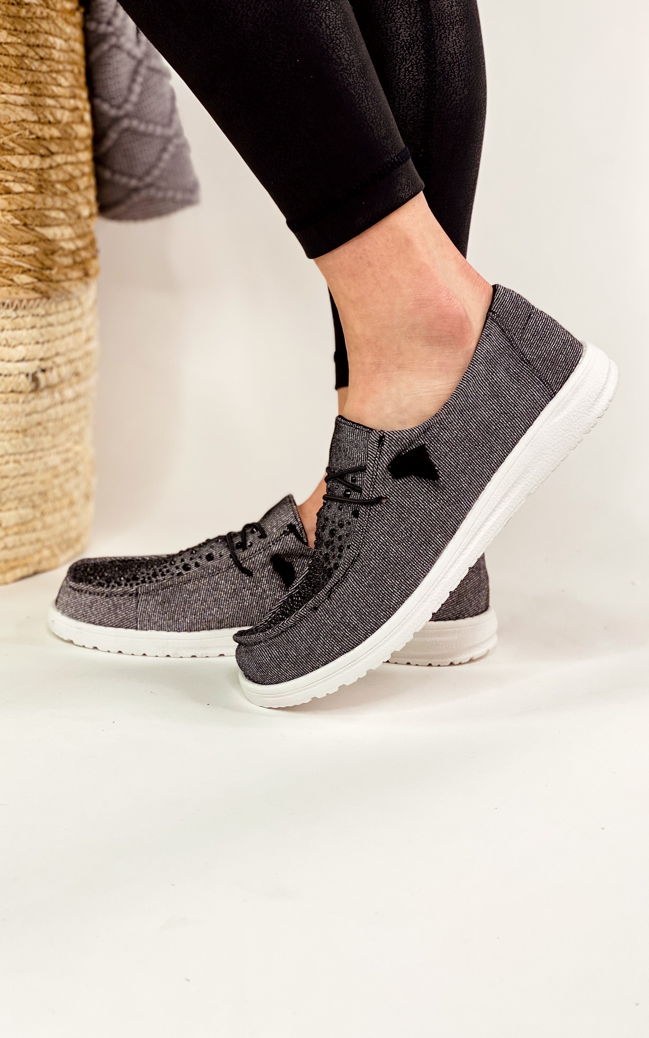Maco Water Drop Sneaker in Black - Charming Charlie