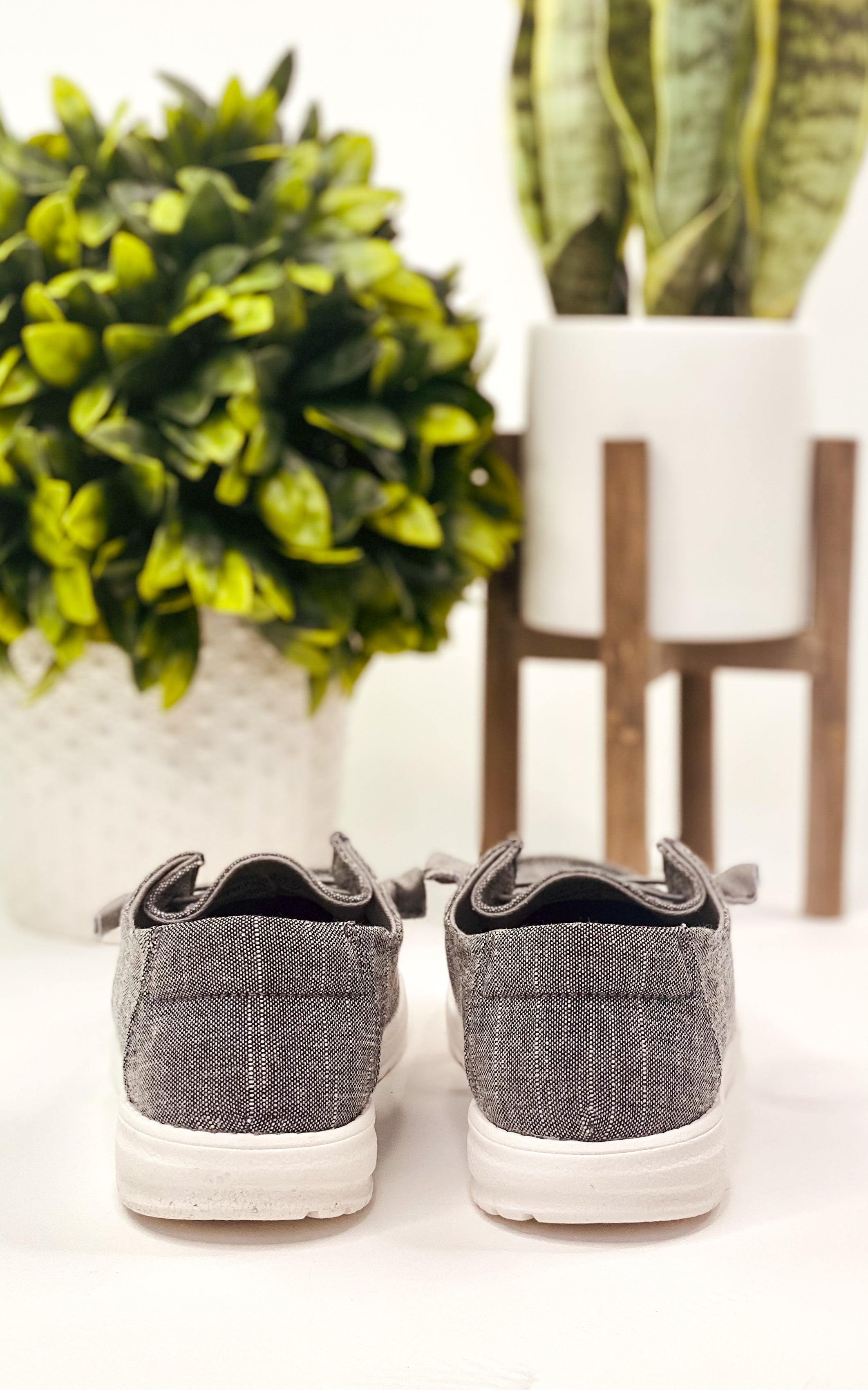 Maco Sneaker in Charcoal - Charming Charlie