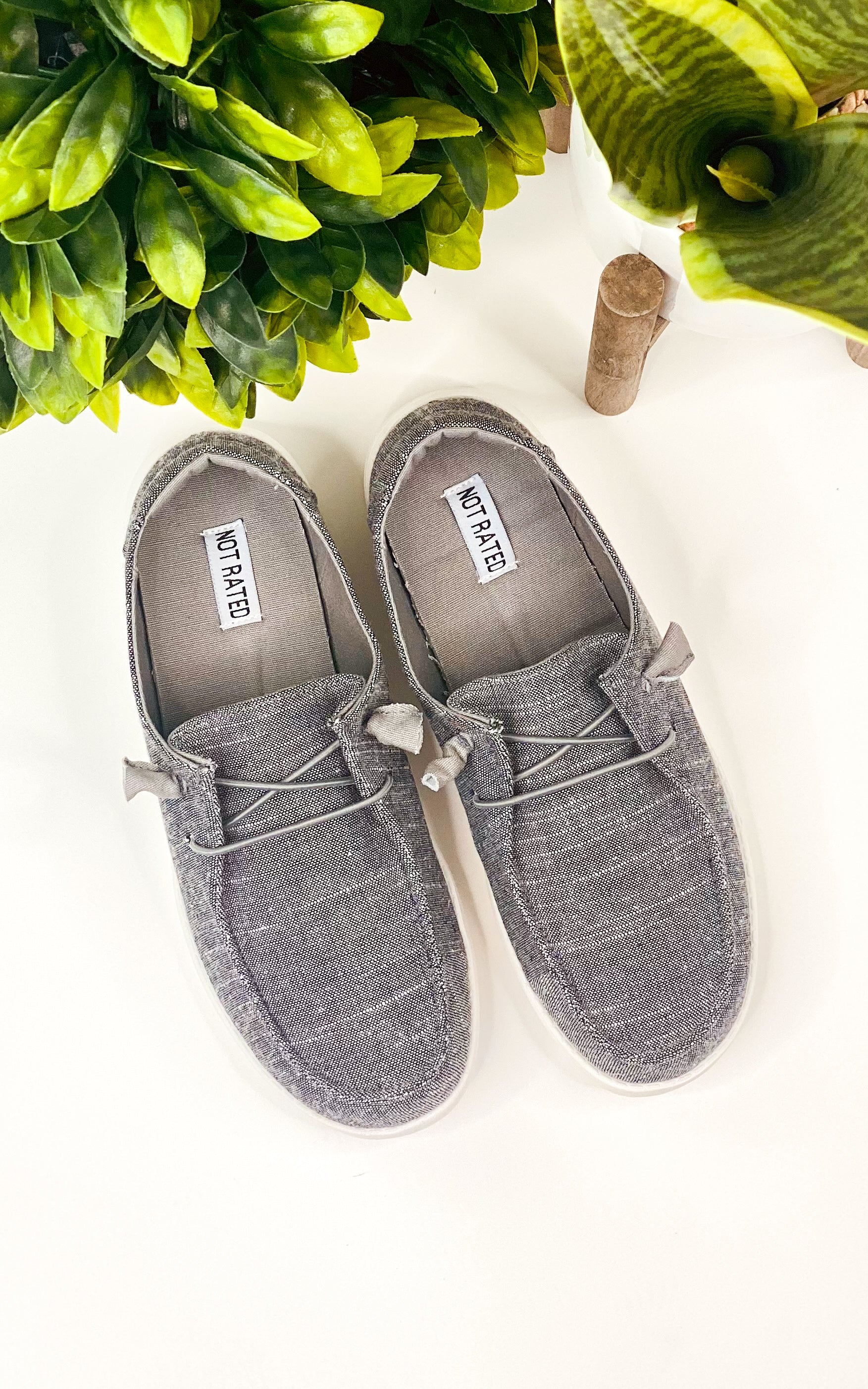 Maco Sneaker in Charcoal - Charming Charlie