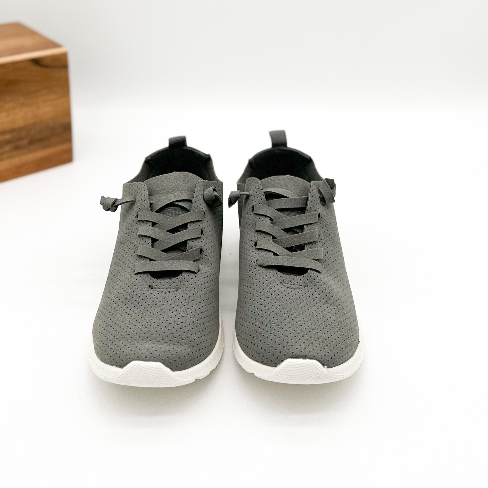 Mayo Sneaker in Grey - Charming Charlie