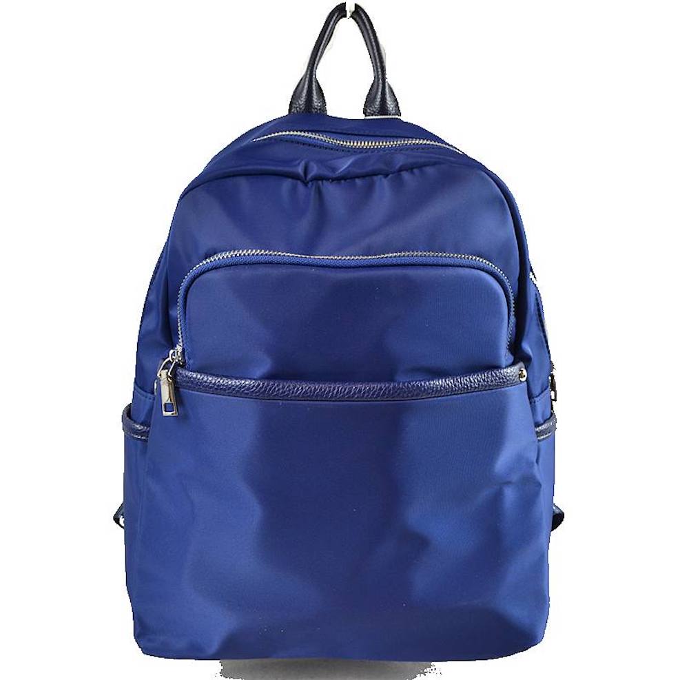 Navy Blue Modern Vegan Long Lasting Nylon Backpack Multi Purpose Bag; Largely spaced, daily necessities can be put into this fashionable bag, take it to school, work or a day trip, simple sophistication, dress to impress. Perfect Birthday Gift, Anniversary Gift, Thank you Gift, Nylon Style Backpack, School Bag, Fashion Bag