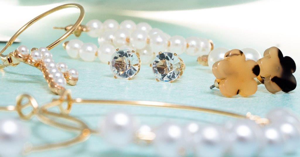 Set Of 6 Multi Pearl Stud And Hoop Earrings On A Card - Charming Charlie