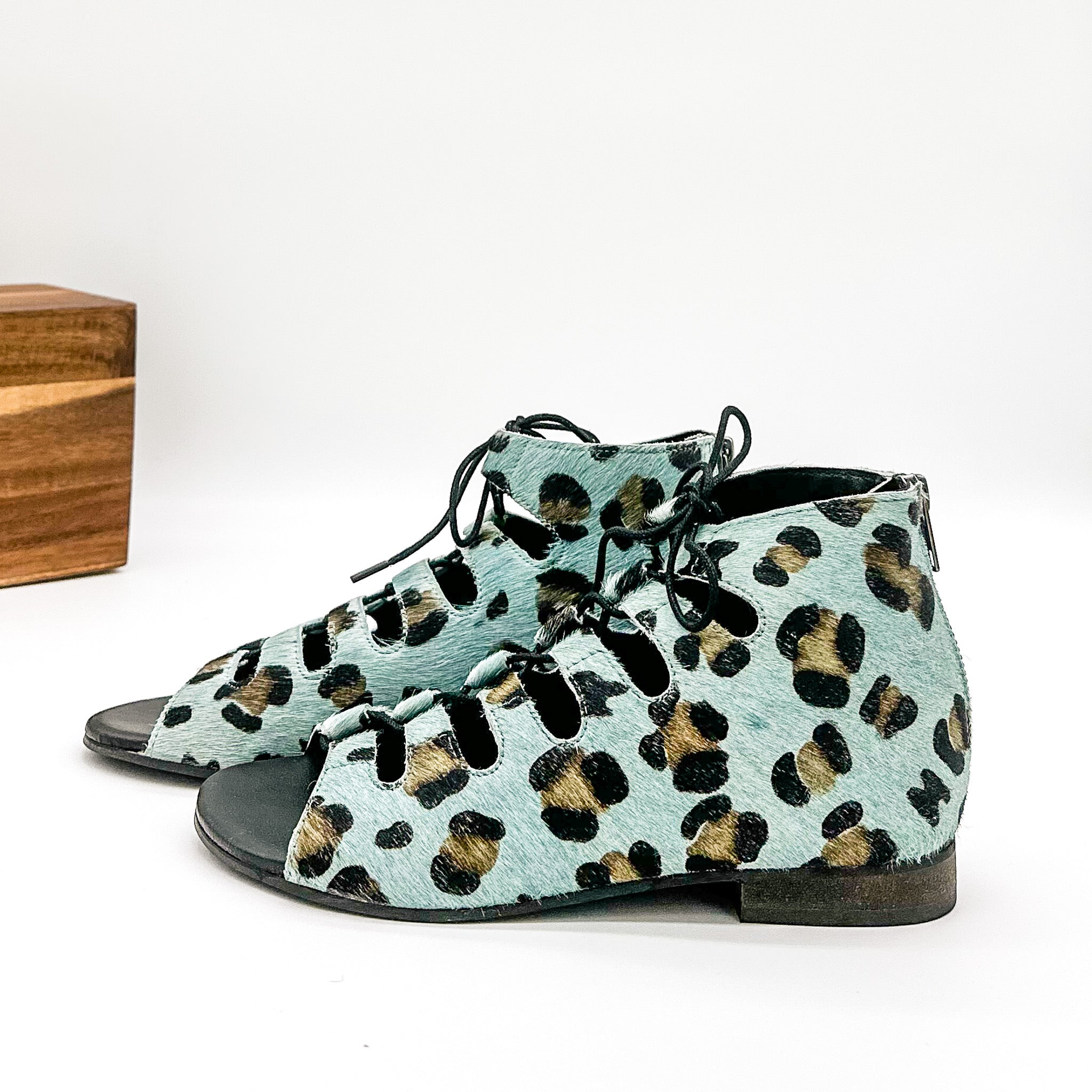 Nola Sandals in Teal - Charming Charlie