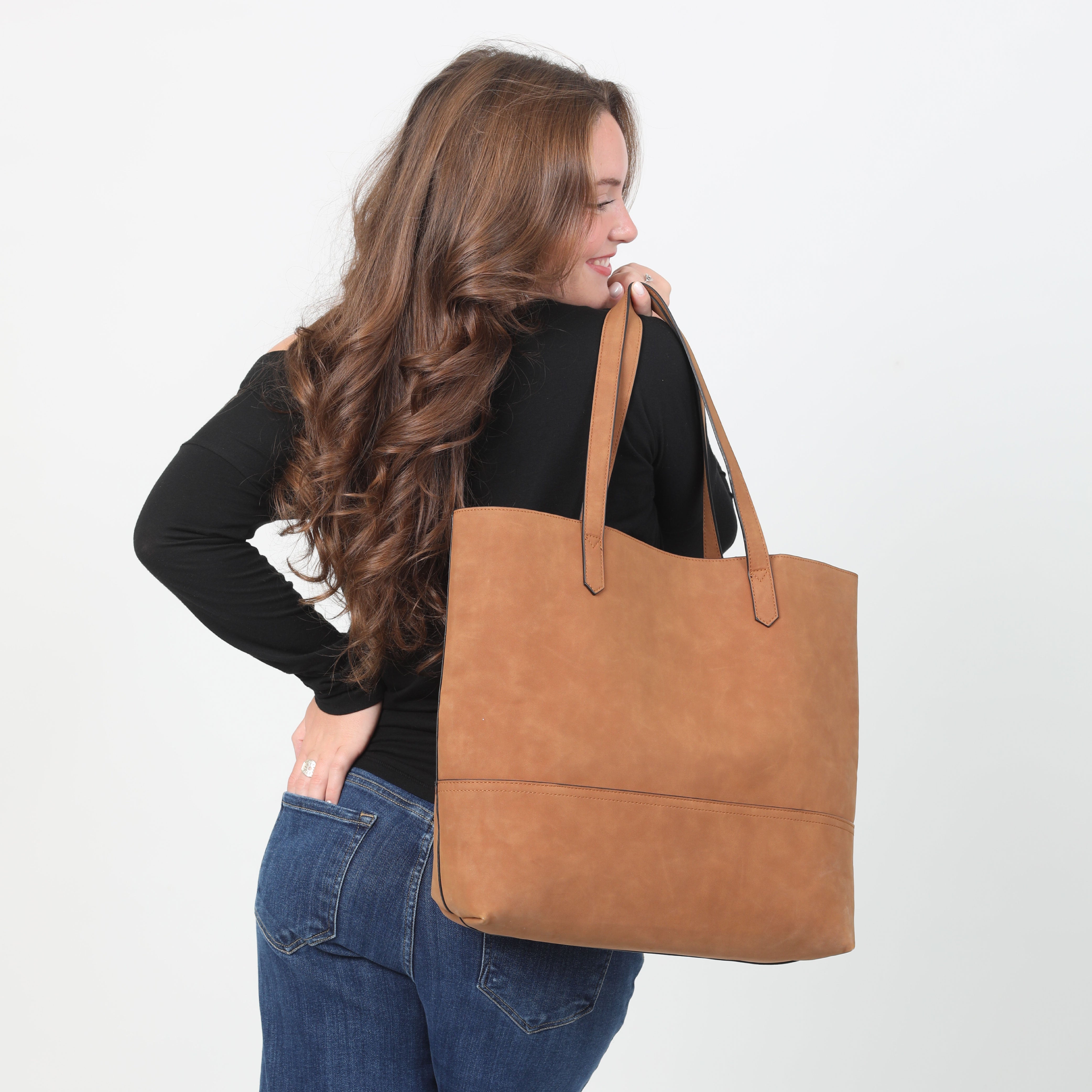 Oprah's Favorite Thing! Taylor Tote, Faux Suede (Multiple Colors) - Charming Charlie