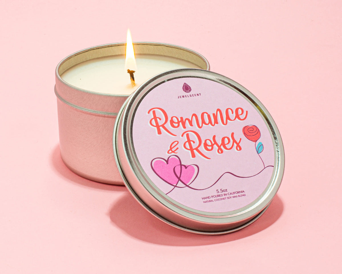 Romance & Roses 5.5oz Tin Jewelry Candle - Charming Charlie