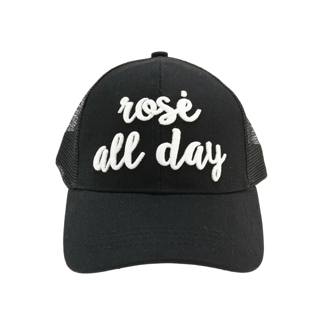 Rose All Day Embroidered High Ponytail CC Ball Cap combines style and functionality with its embroidered design and convenient high ponytail opening. Crafted for comfort and breathability, this cap offers a perfect fit for active lifestyles while keeping your hair neatly in place. Ideal for outdoor activities or casual wear, it adds a polished touch to any outfit.