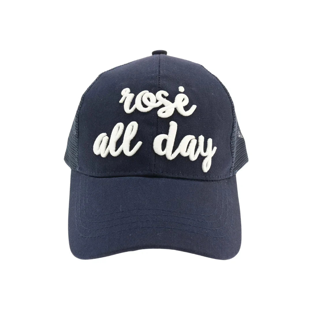 Rose All Day Embroidered High Ponytail CC Ball Cap combines style and functionality with its embroidered design and convenient high ponytail opening. Crafted for comfort and breathability, this cap offers a perfect fit for active lifestyles while keeping your hair neatly in place. Ideal for outdoor activities or casual wear, it adds a polished touch to any outfit.