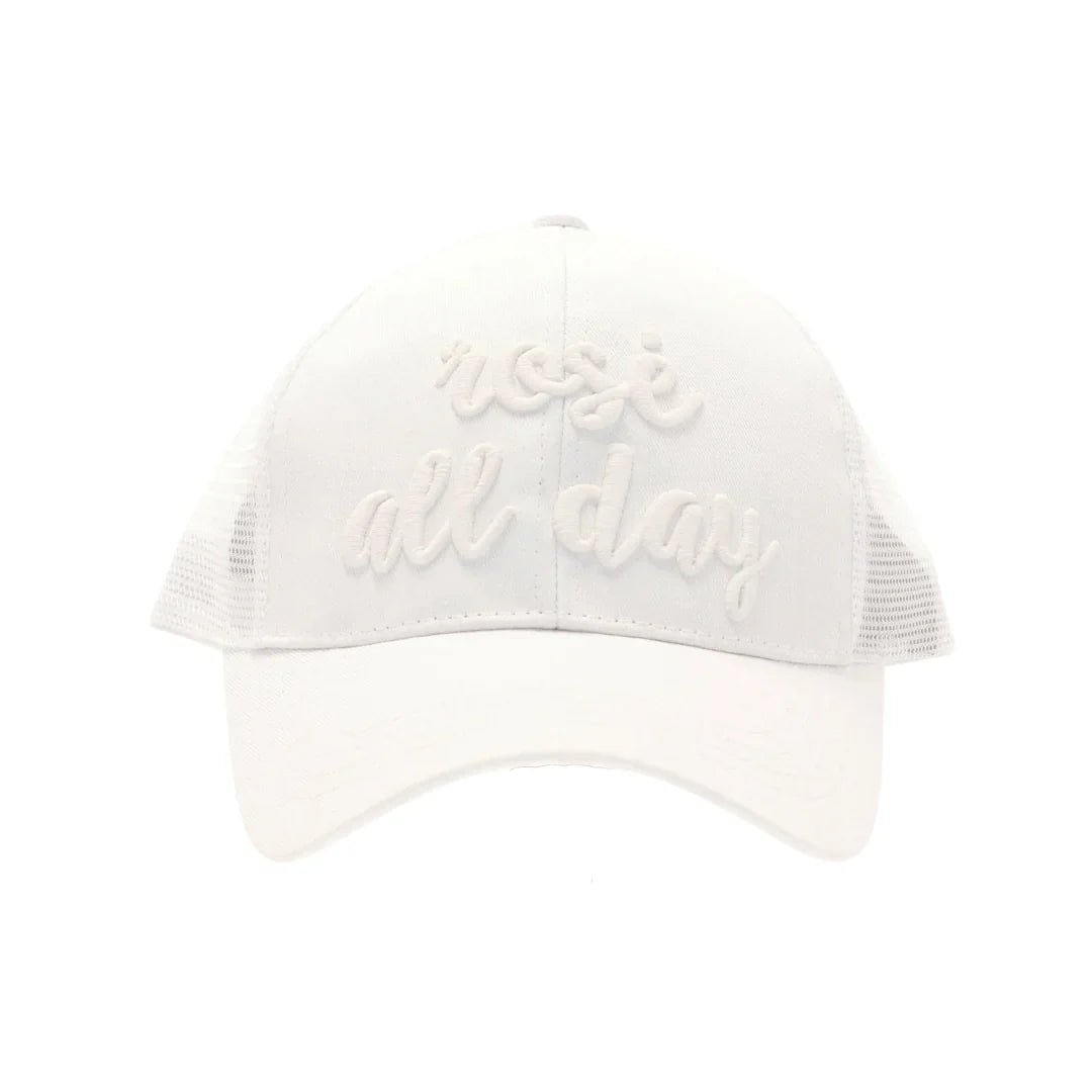 Rose All Day Embroidered High Ponytail CC Ball Cap combines style and functionality with its embroidered design and convenient high ponytail opening. Crafted for comfort and breathability, this cap offers a perfect fit for active lifestyles while keeping your hair neatly in place. Ideal for outdoor activities or casual wear, it adds a polished touch to any outfit.