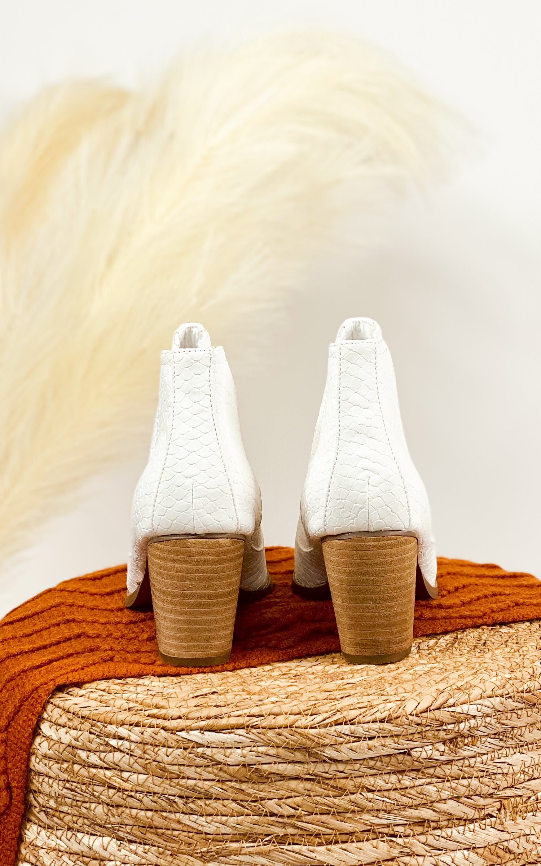 Tarim Bootie in White - Charming Charlie