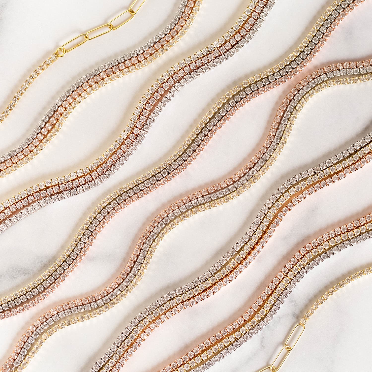 Thin Tennis Choker - Adina's Jewels