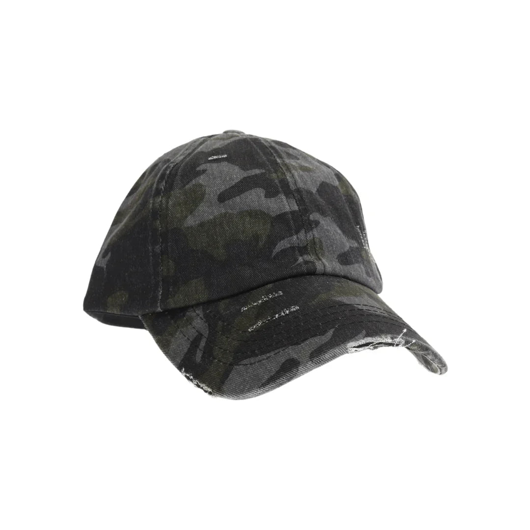 The Washed Denim Criss-Cross High Ponytail CC Ball Cap provides a stylish solution for those who want to keep their hair up without compromising comfort. Made from durable washed denim, this cap features a criss-cross design and a high ponytail opening, allowing for easy wear and a secure fit. Perfect for outdoor activities, it provides sun protection while accommodating various hairstyles with ease.