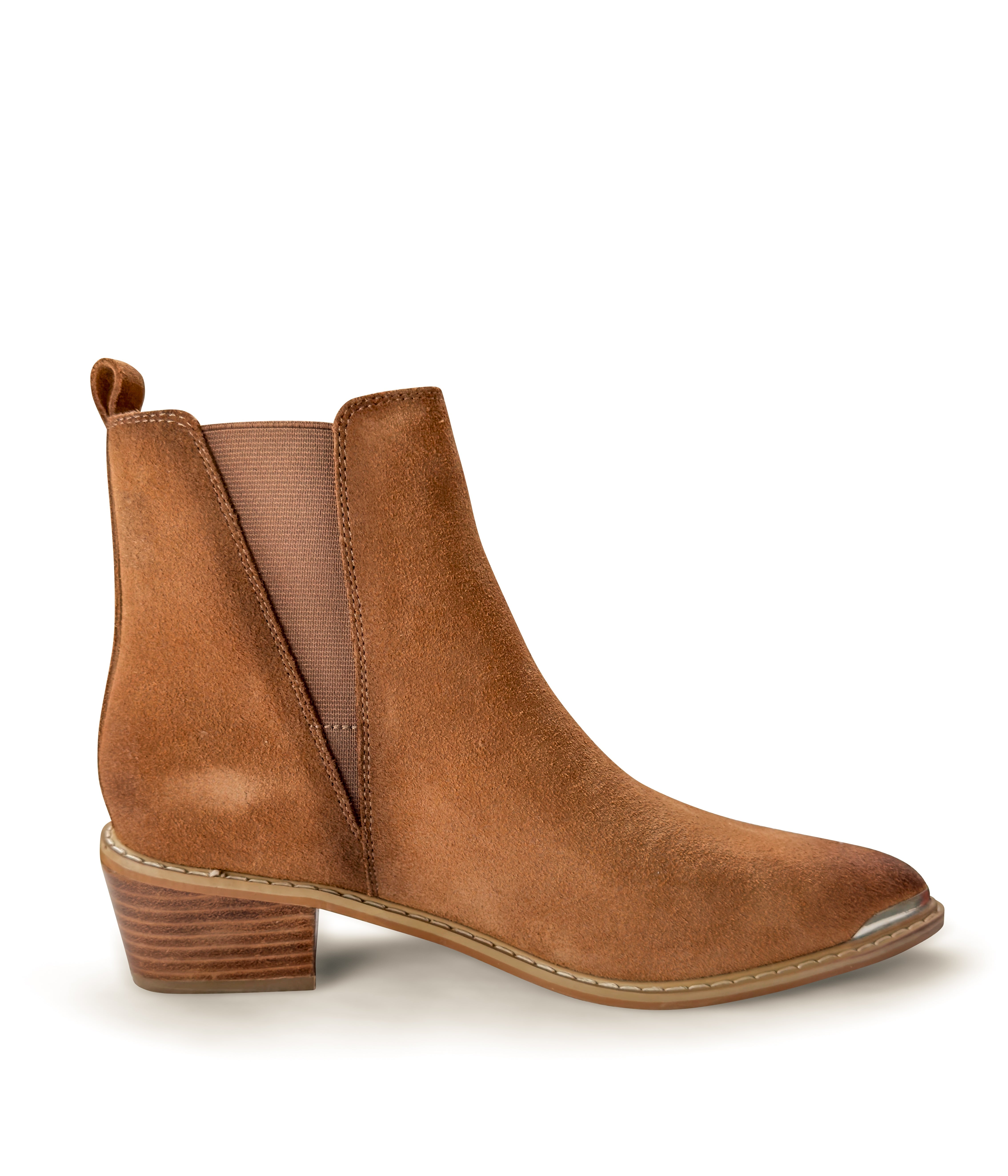 Wylie Suede Ankle Boot in Tan - Charming Charlie