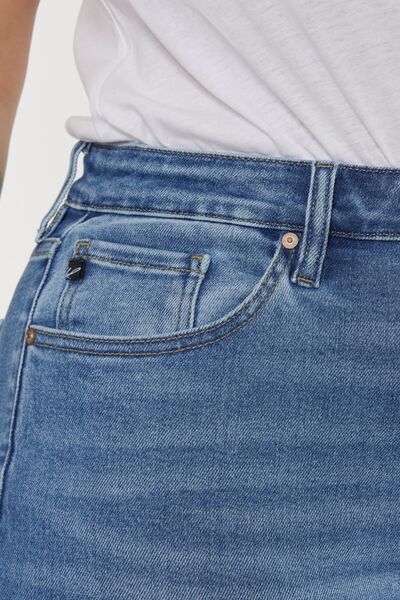 Kancan Full Size Cat's Whiskers High Waist Jeans - Charming Charlie