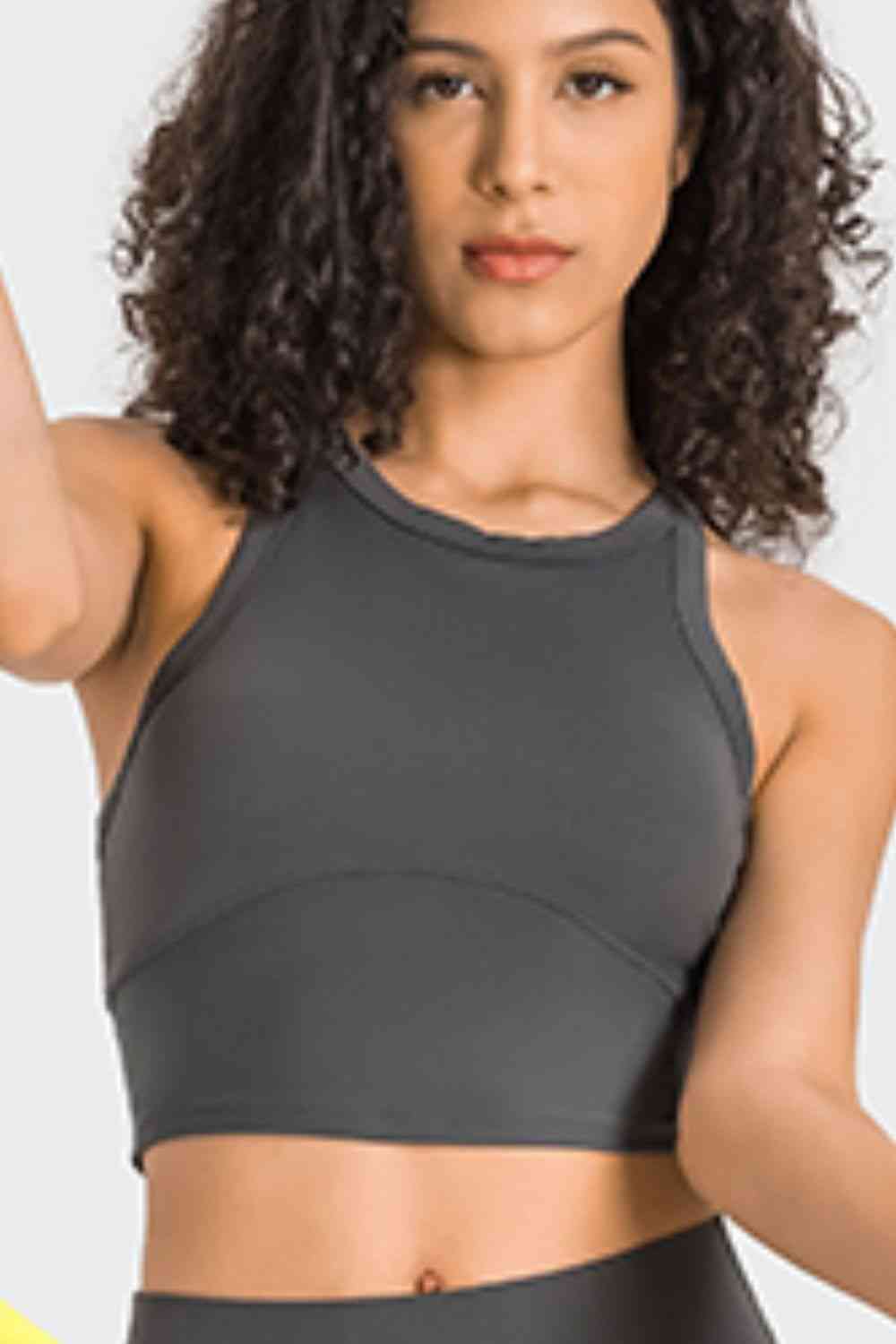 Racerback Cropped Sports Tank - Charming Charlie