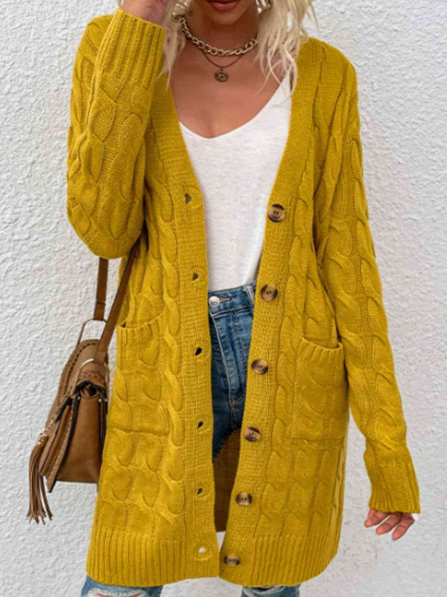 Button Down Petite Cardigan main image 1