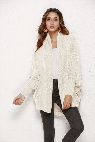 Open Front Batwing Sleeve Cardigan - Charming Charlie