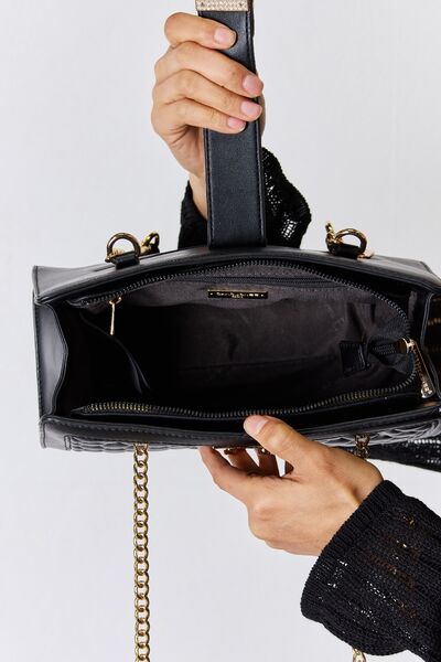 David Jones Quilted PU Leather Handbag - Charming Charlie