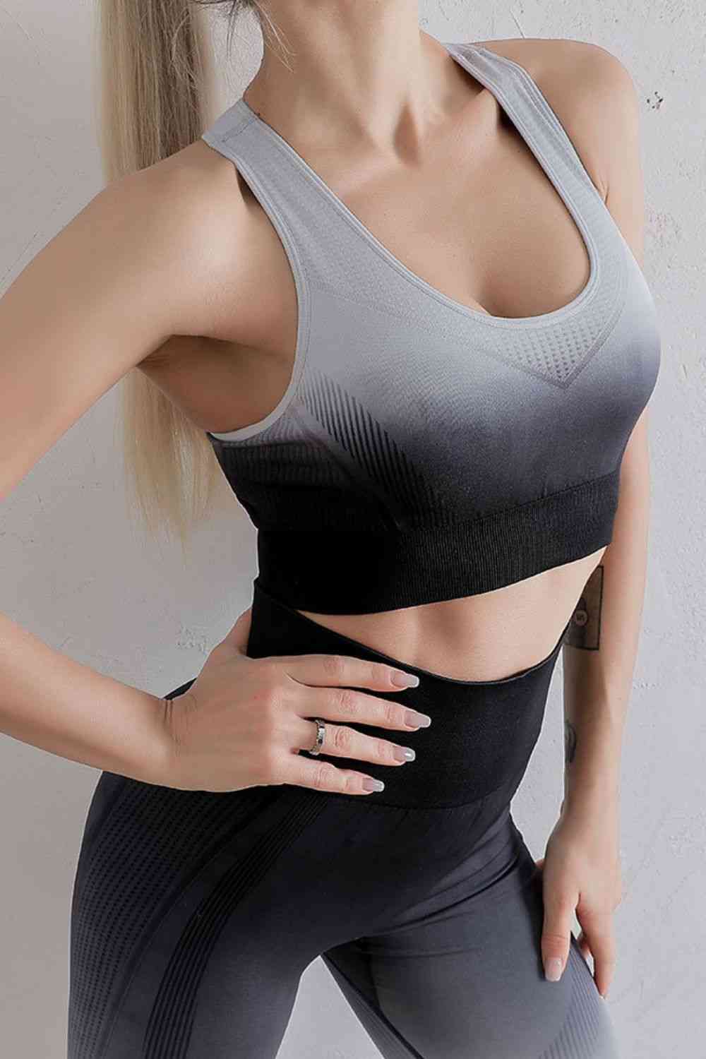 Gradient Sports Bra and Leggings Set - Charming Charlie