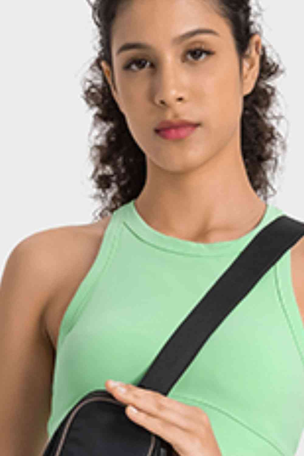 Racerback Cropped Sports Tank - Charming Charlie