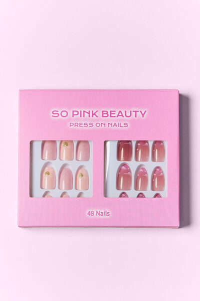 SO PINK BEAUTY Press On Nails 2 Packs - Charming Charlie