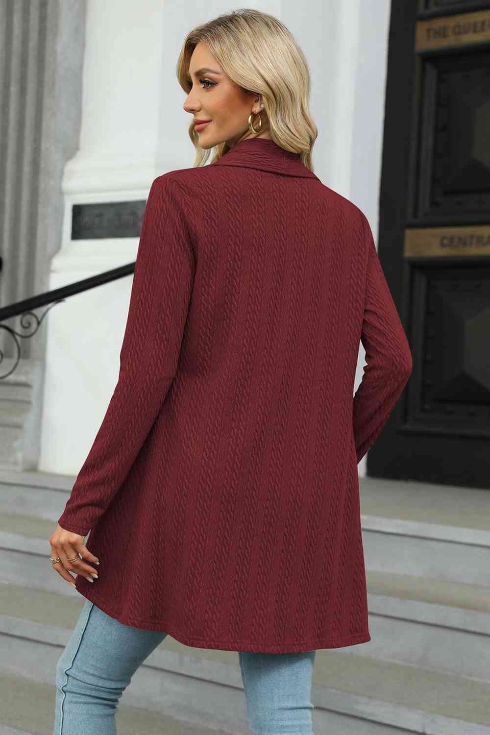 Open Front Long Sleeve Cardigan - Charming Charlie